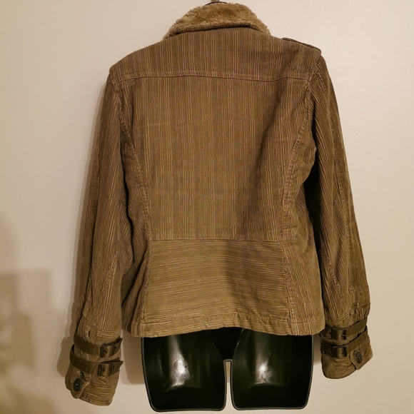 DIESEL CORDUROY/FUR JACKET LG - Picture 5 of 7